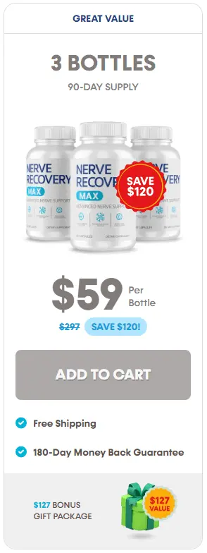 Nerve Recovery Max 3 bottle order